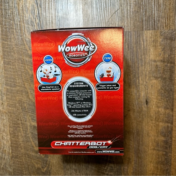 WoW Wee Robotics Chatterbot Cat/Dog Animated Desktop Stand Alone Speaker Age 12+ - Picture 4 of 4